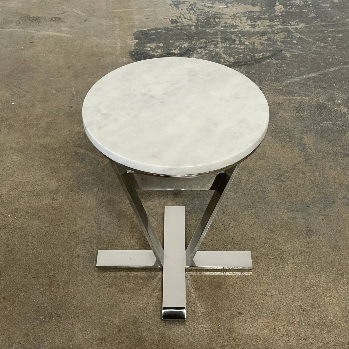 Table d'appoint avec plateau en marbre
