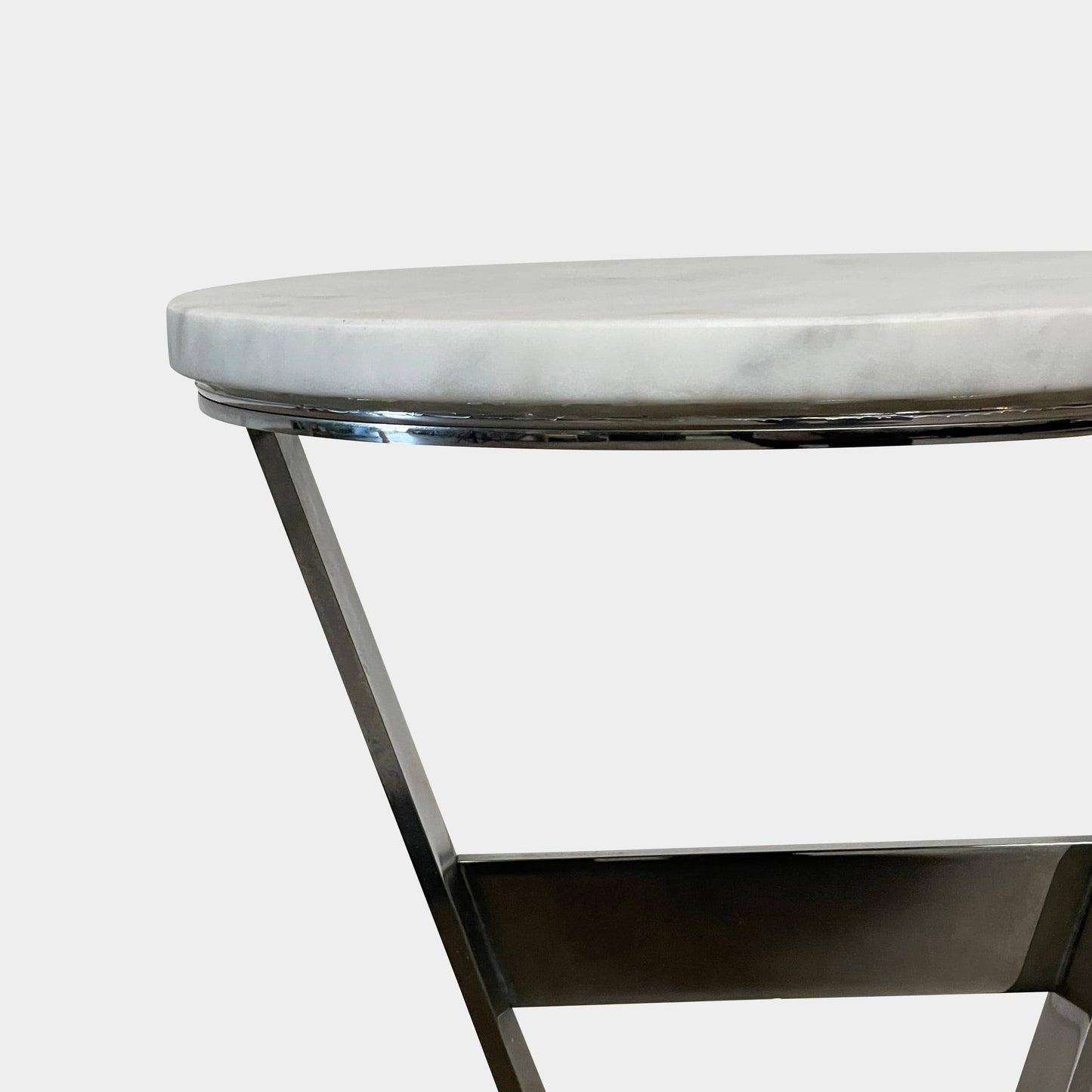 Table d'appoint avec plateau en marbre