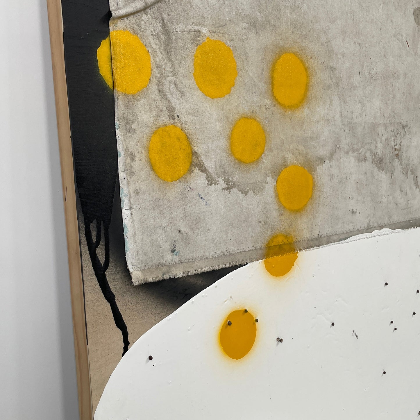 Allison Caesar, Peinture diptyque en techniques mixtes : Avant notre rencontre