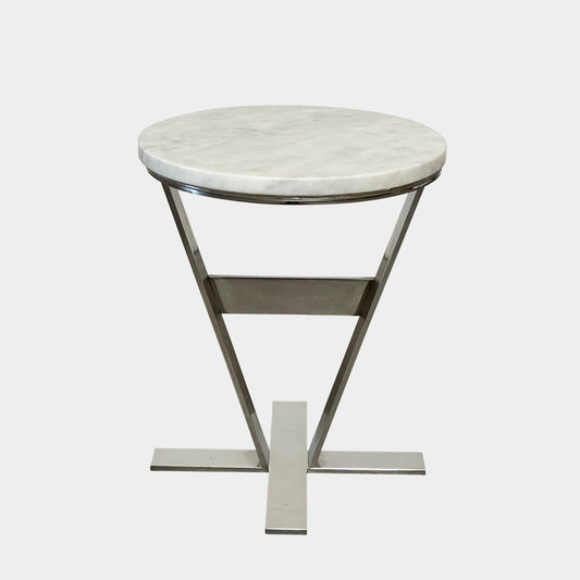 Table d'appoint avec plateau en marbre